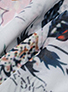 Women's Romper Dress - Maxi Length / Floral Printed / High Cut